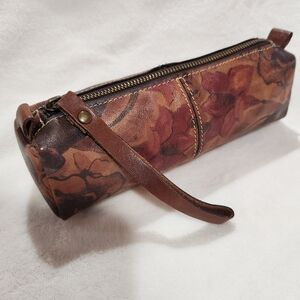 Patricia Nash Makeup Leather Pouch/Wristlet